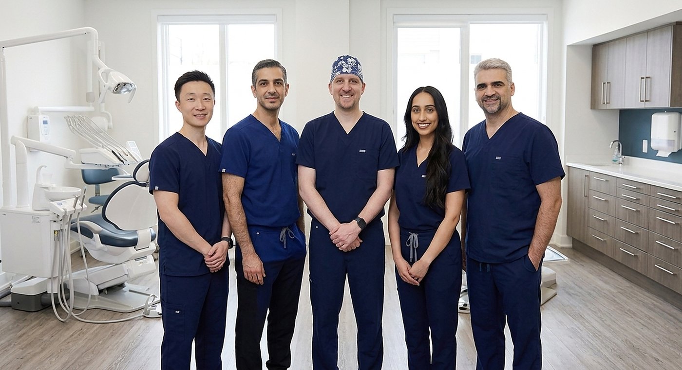 The Welland Dental Centre team in their modern treatment room